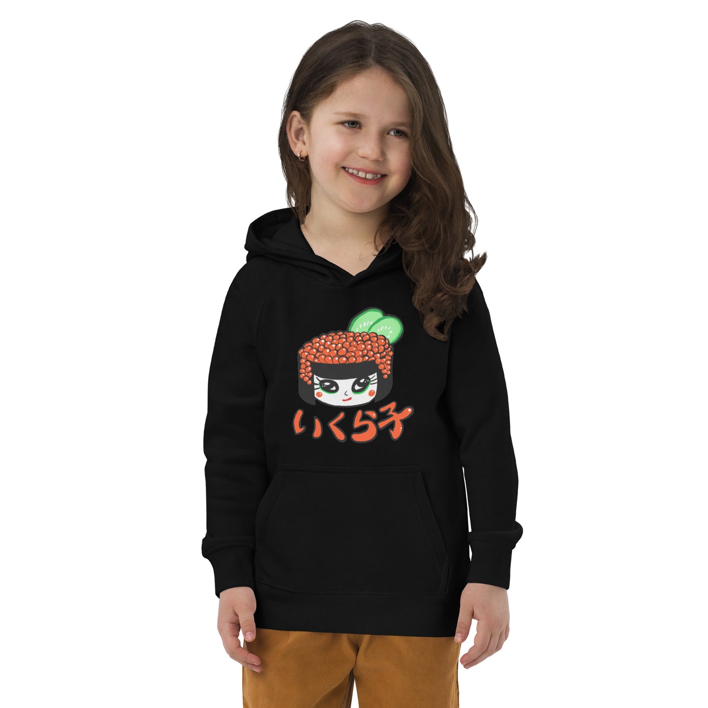 Ikurako (Ikura) salmon egg sushi -sushi girls- Kids eco hoodie