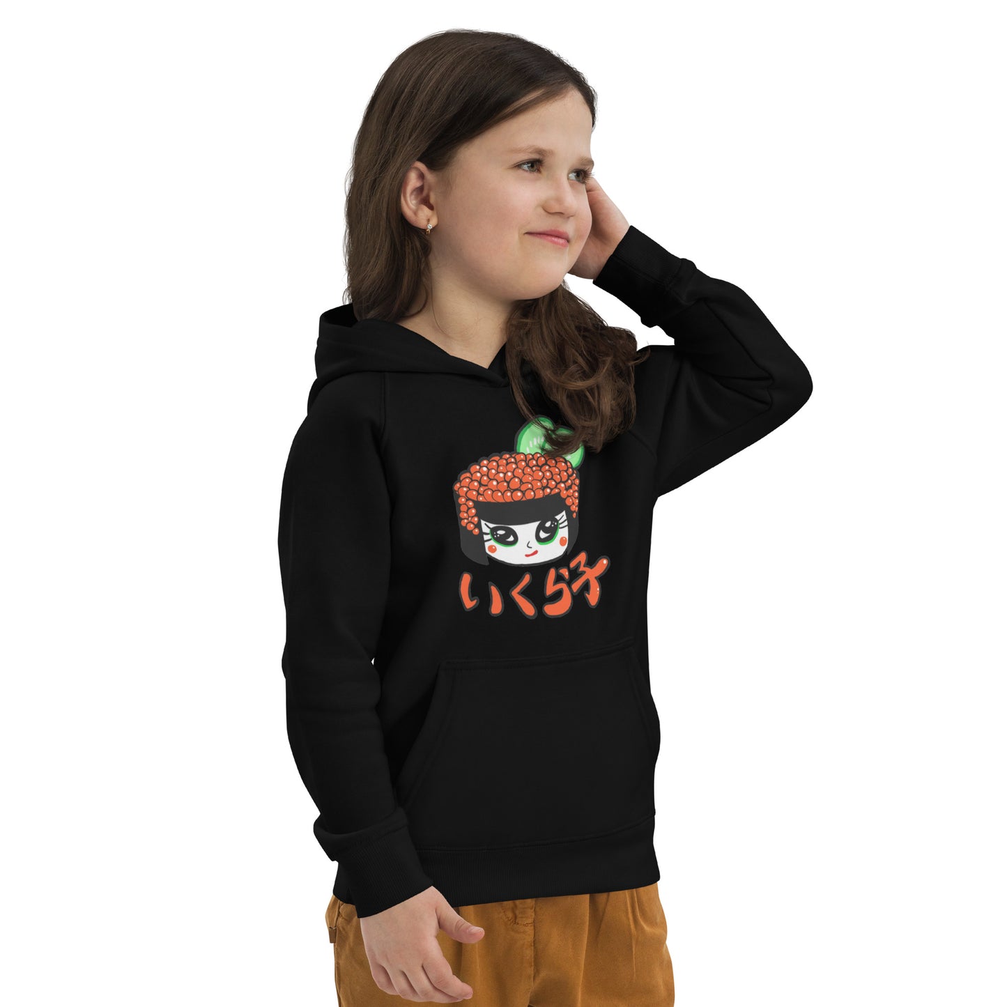 Ikurako (Ikura) salmon egg sushi -sushi girls- Kids eco hoodie