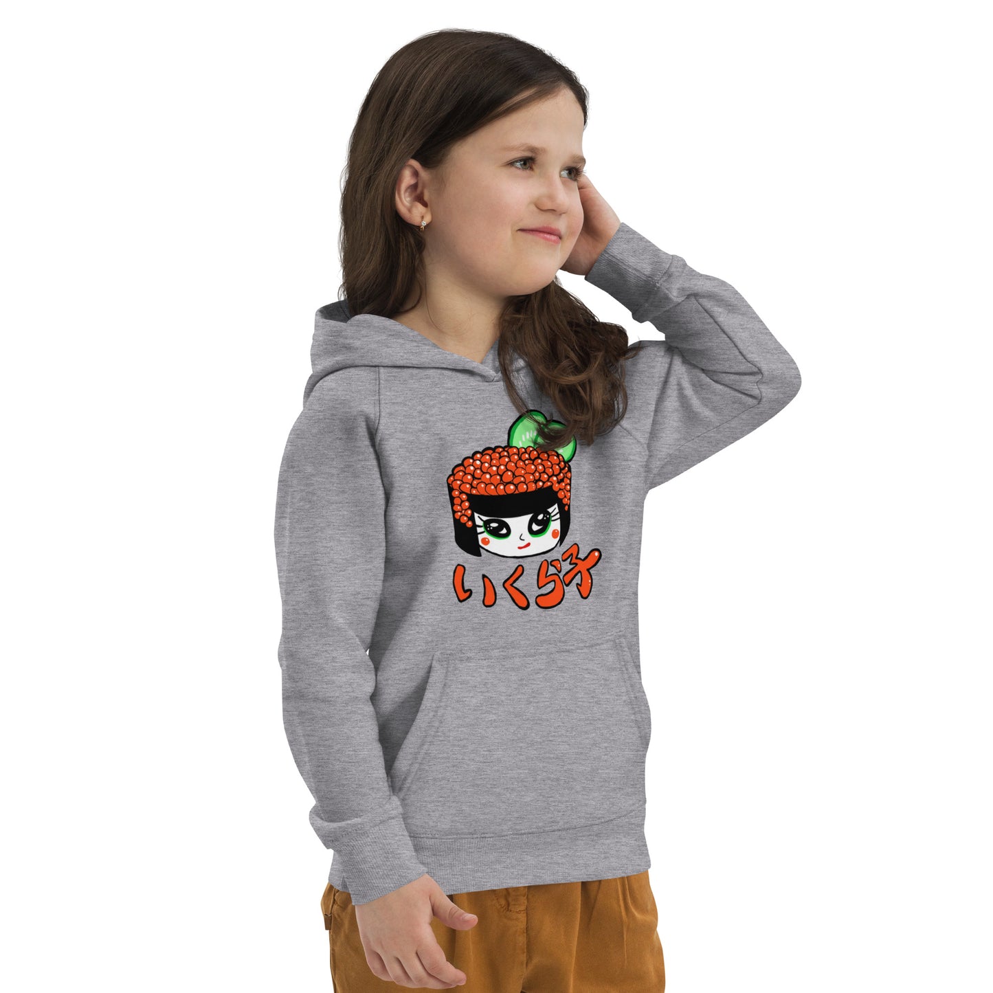 Ikurako (Ikura) salmon egg sushi -sushi girls- Kids eco hoodie