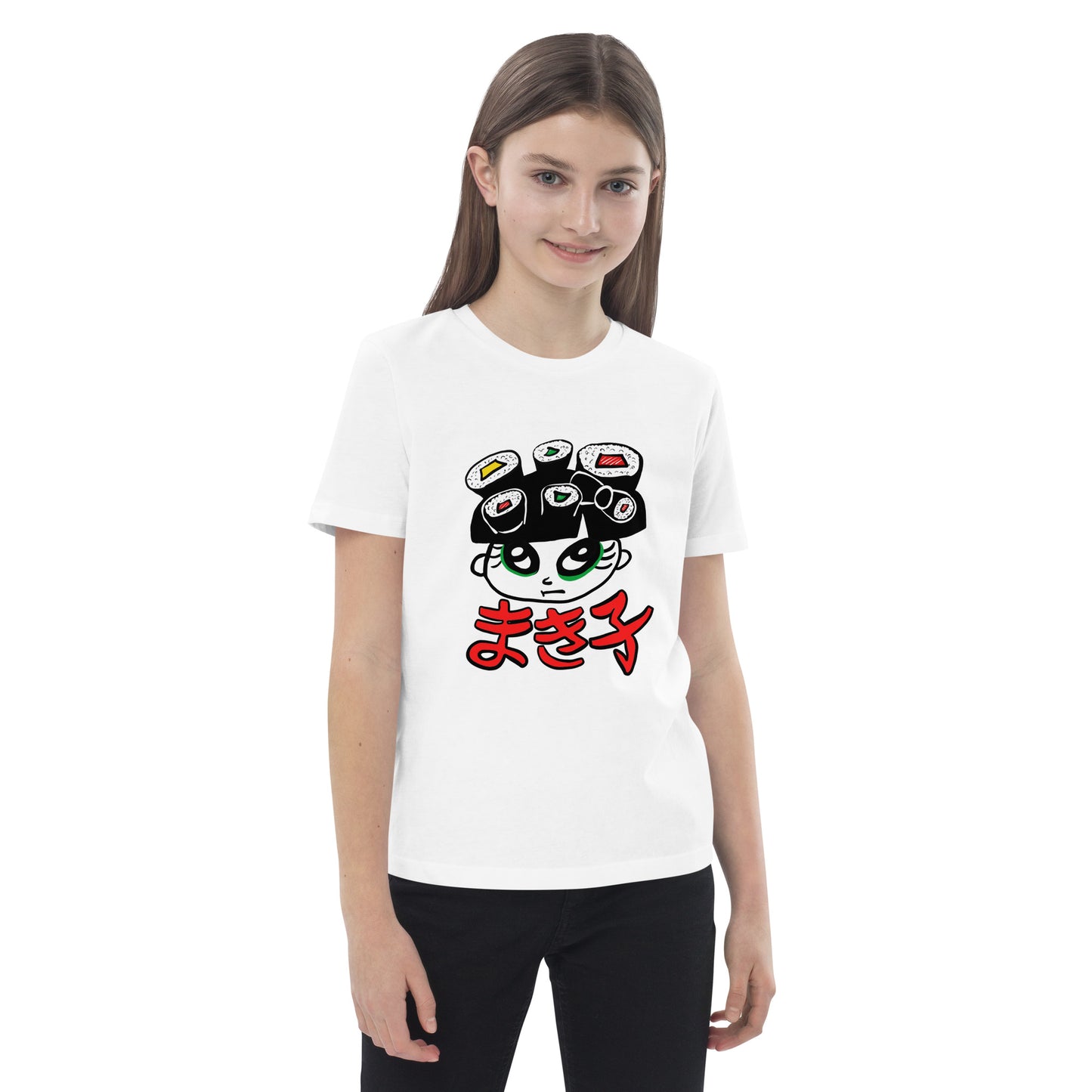 Makiko maki sushi girl  Organic cotton kids t-shirt