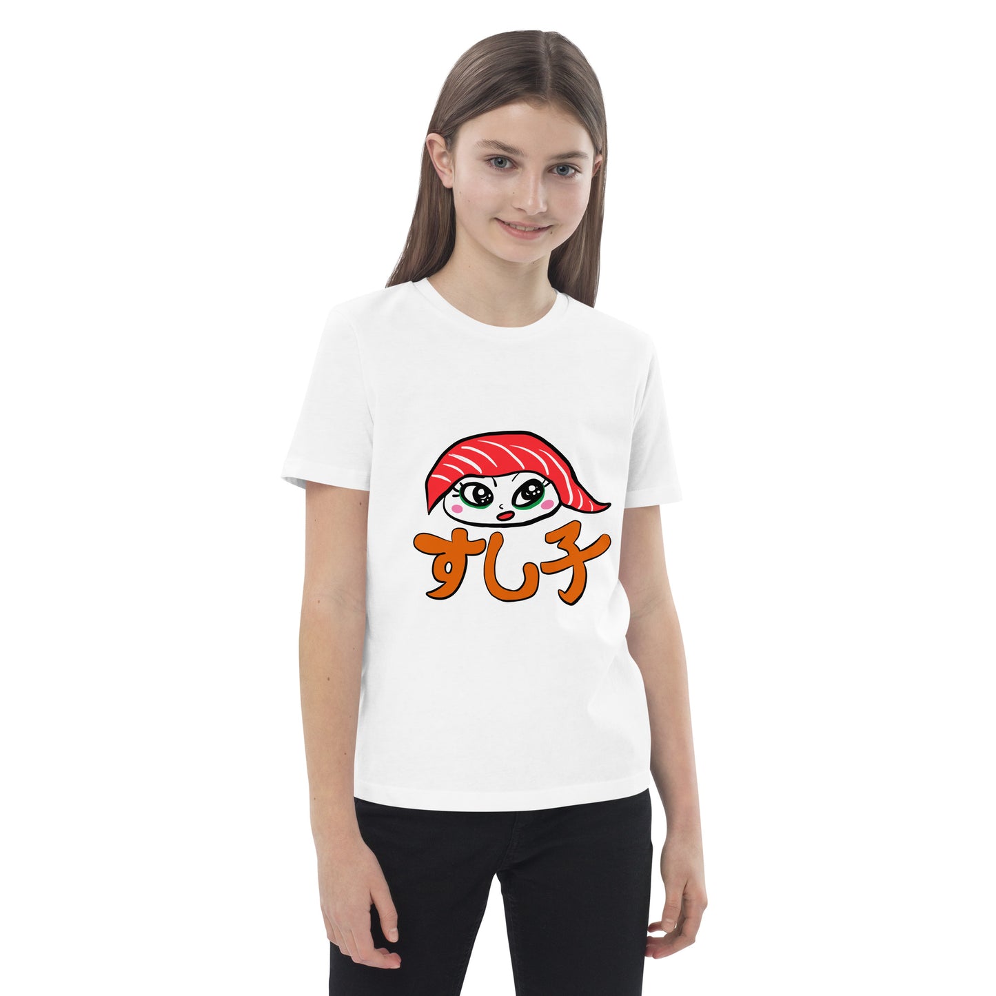 New Sushiko ( maguro) tuna sushi girl   Organic cotton kids t-shirt