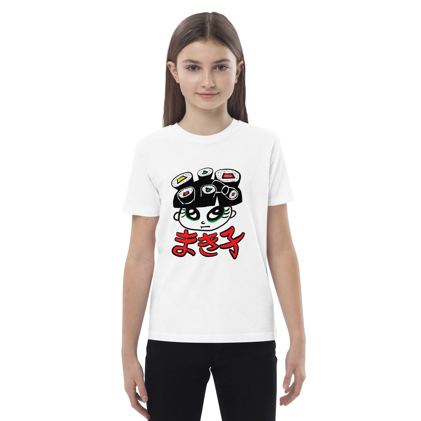 Makiko maki sushi girl  Organic cotton kids t-shirt