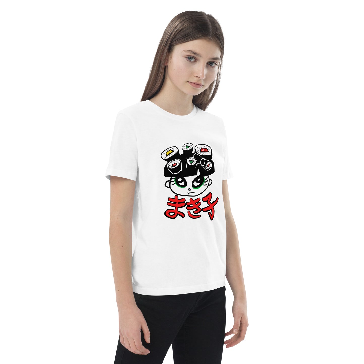 Makiko maki sushi girl  Organic cotton kids t-shirt