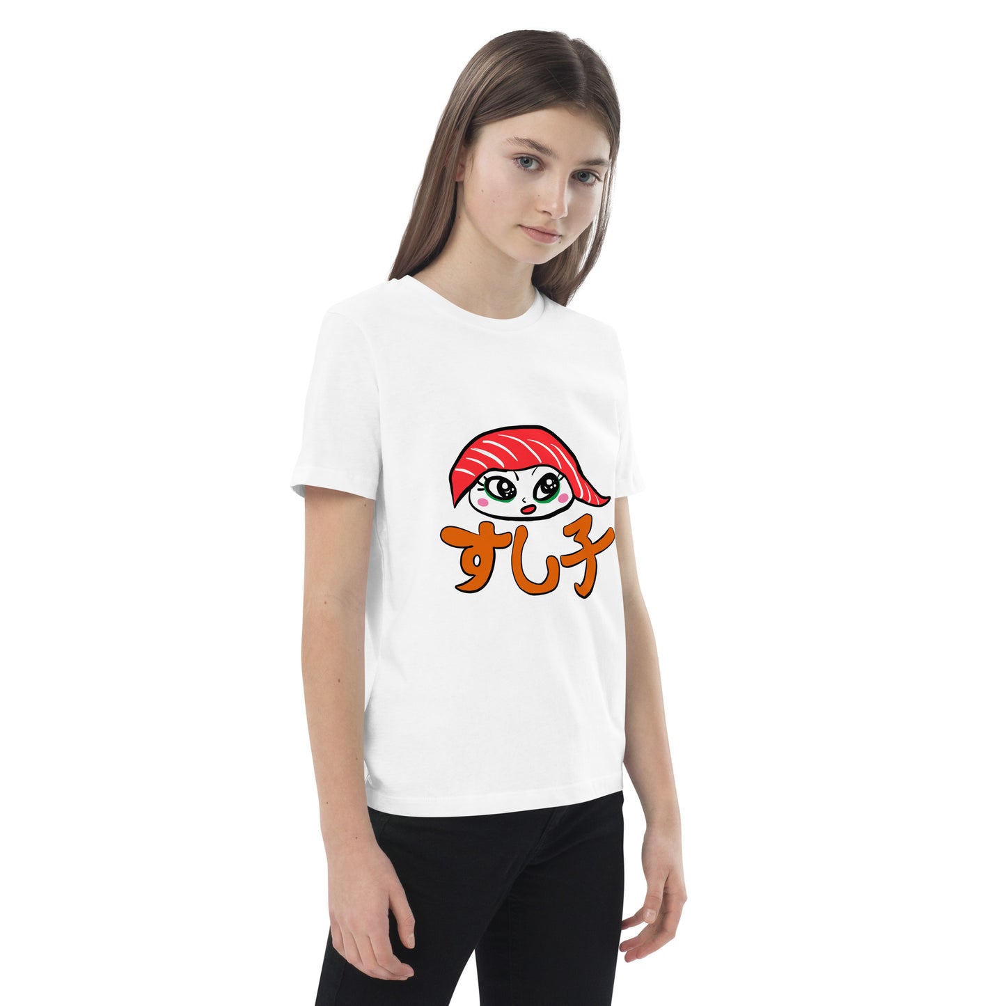 New Sushiko ( maguro) tuna sushi girl   Organic cotton kids t-shirt