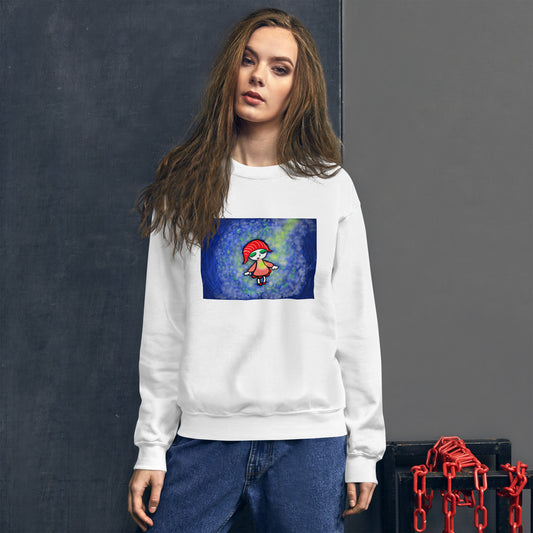 Sushiko is connecting with the universe. Unisex Sweatshirt